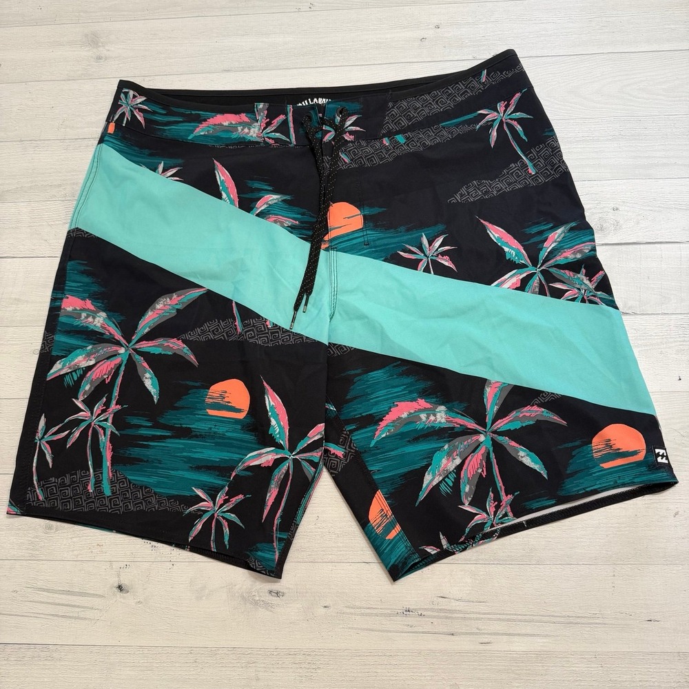 Billabong men's sunset palm tree board shorts size‎ 36
